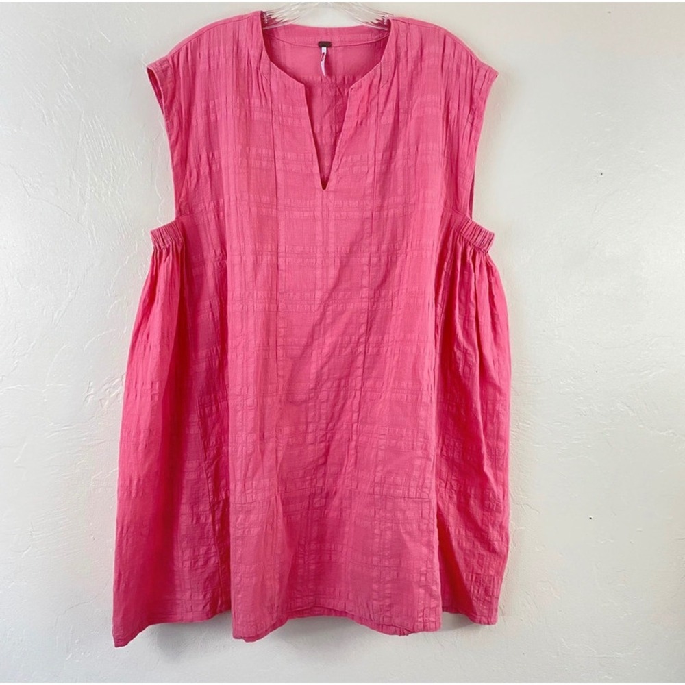 Young Fabulous & Broke Cotton Gauze Mini Dress Bubblegum Pink YBF Medium